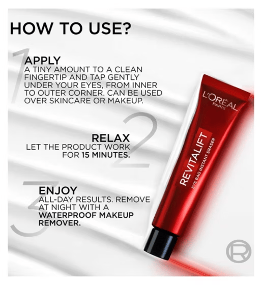 🔥Limited Time Discount 🔥 NEW Revitalift Laser Eye Bag Eraser – Instant Gel-to-Tape Formula for Puffy Eyes & Wrinkles (Up to 8H)