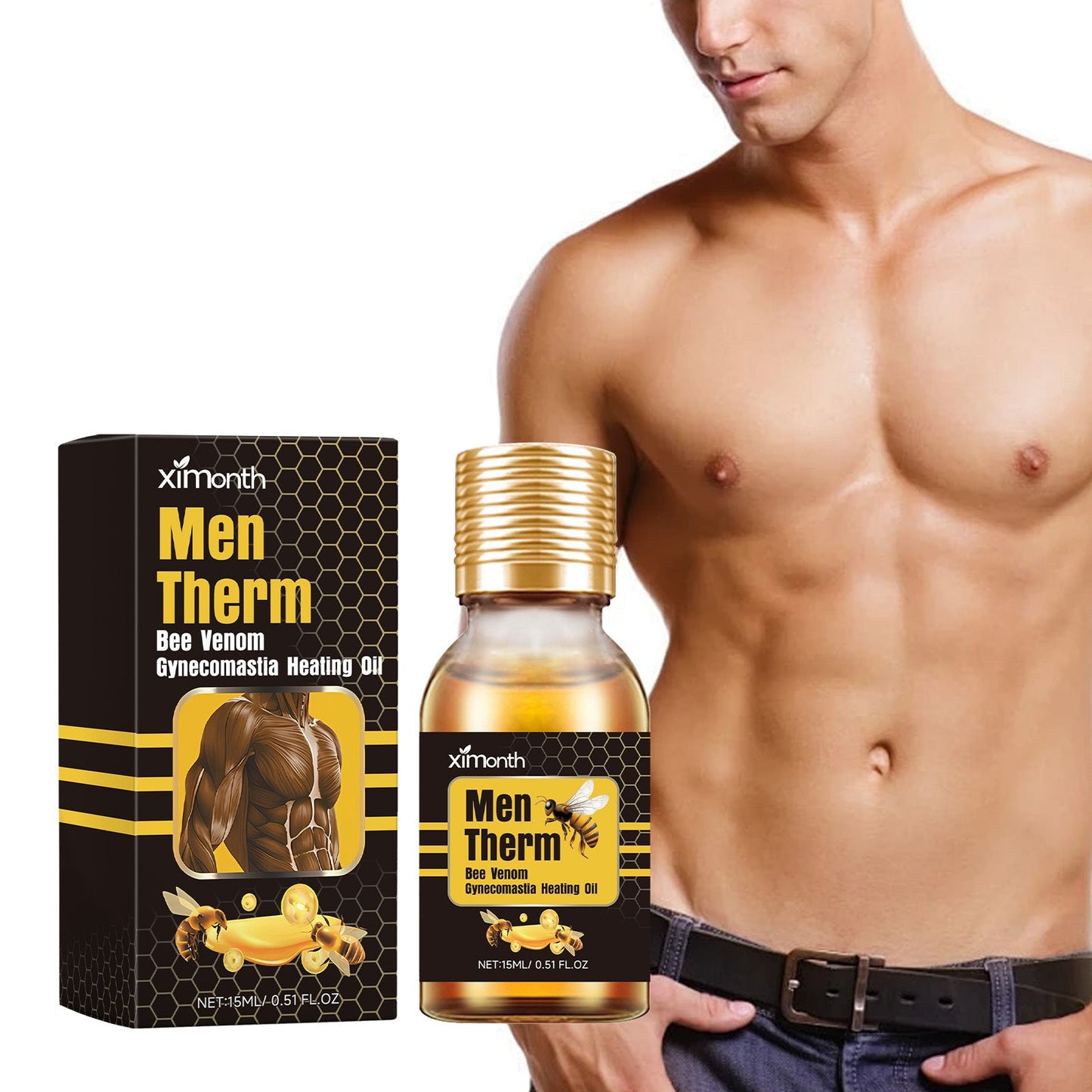 🔥Hot Sale🔥Chest Fat Bee Venom Heating Oil✅ 7-Day Improvement Guarantee – Full Refund if No Results