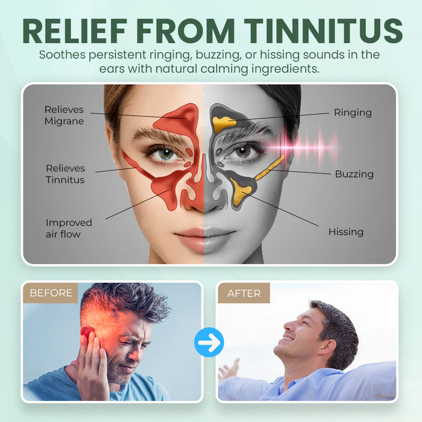 🔥Hot Sale🔥FDA Approved⭐ Ear Care Drops – Natural Plant Formula | Calm the Ringing, Clear the Discomfort 👂🏼