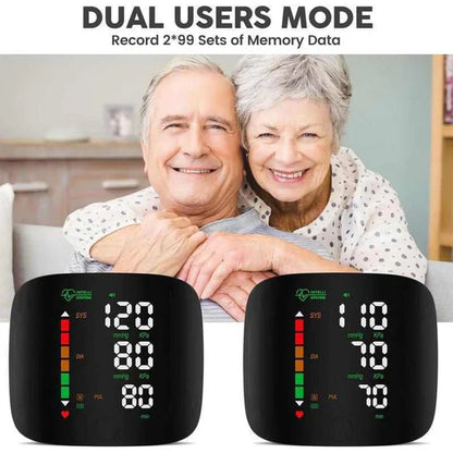 🔥Hot Sale 50% OFF🔥Wrist Blood Pressure Monitor Led Display, Touch Screen Wrist Blood Pressure Cuff 99x2 Reading Memory