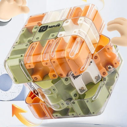 🔥Hot Sale 50% OFF🔥3D Rolling Ball Maze Cube