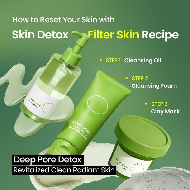 🔥Limited Time Discount🔥Skin Detox Trio Set with Mung Bean Complex