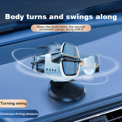 🎁2025 Limited Time Sale - 50% OFF🔥Solar powered airplane shaped car ornaments