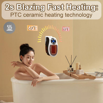 🔥Hot Sale🔥Plug-in Wall Outlet Space Heater: Cozy Warmth, Where You Need It Most!