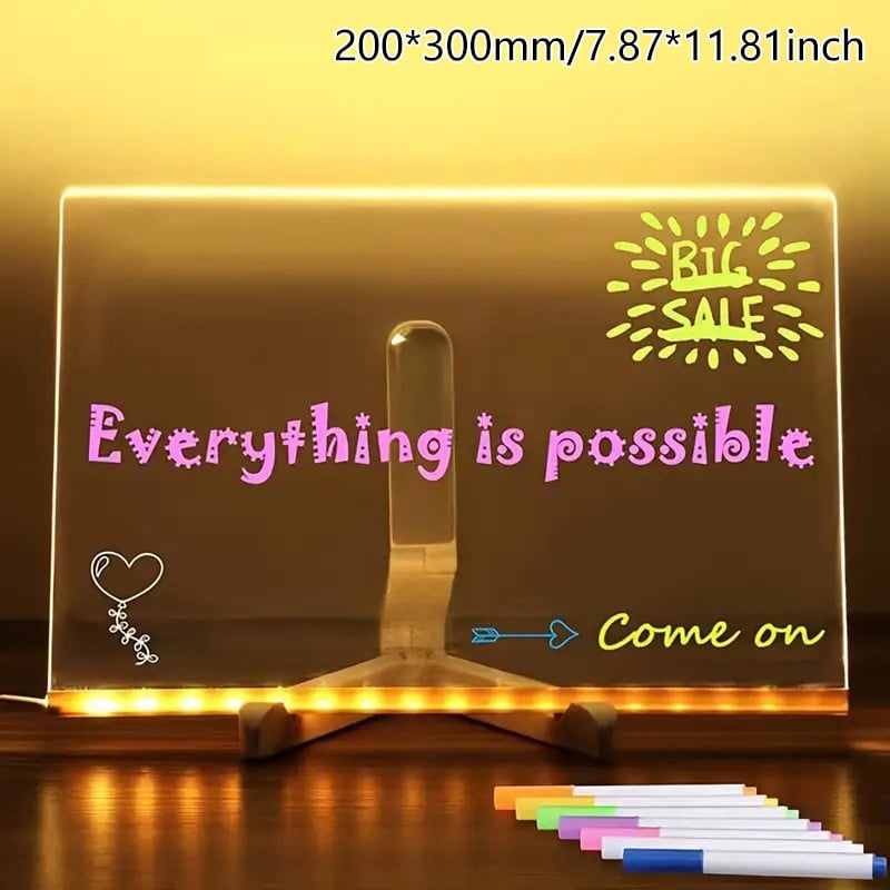 ⏰LAST DAY PROMOTION SAVE 50%🔥Acrylic LED Message Board - For Vibrant, Endless Expression!