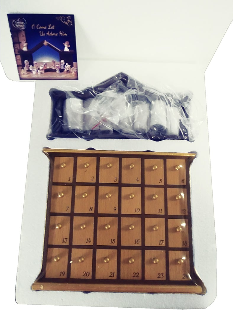 🔥Limited Time Discount 🔥Precious Moments, Nativity Advent Calendar
