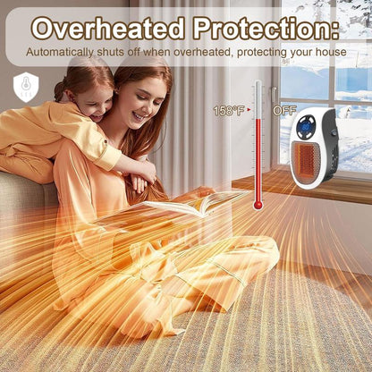 🔥Hot Sale🔥Plug-in Wall Outlet Space Heater: Cozy Warmth, Where You Need It Most!