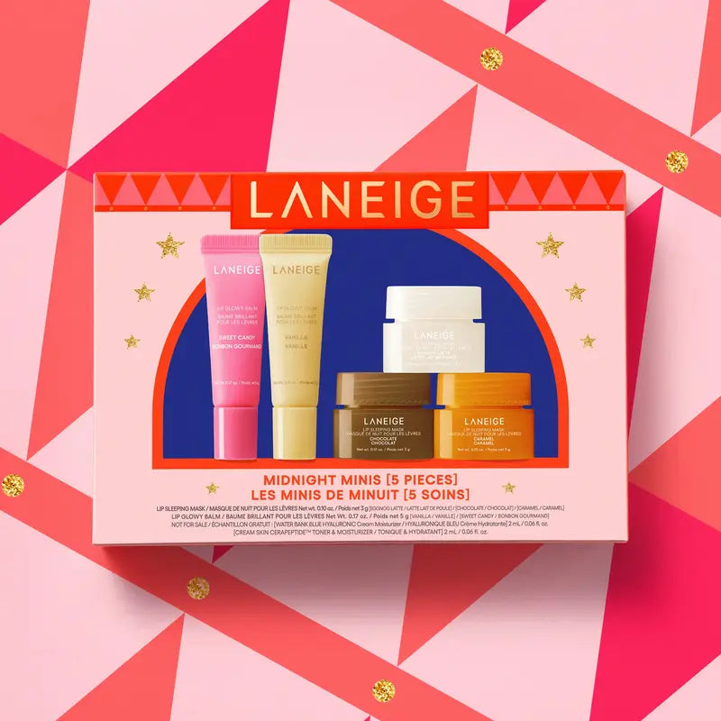 🔥Limited Time Discount 🔥 Laneige Midnight Minis, Hydrating, Lip Care Gift Set