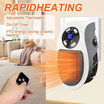 🔥Hot Sale🔥Plug-in Wall Outlet Space Heater: Cozy Warmth, Where You Need It Most!