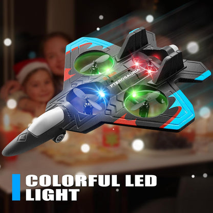 🔥Hot Sale 50% OFF🔥4DRC 2.4Ghz Jet Fighter Stunt RC Airplane with LED Lights✈