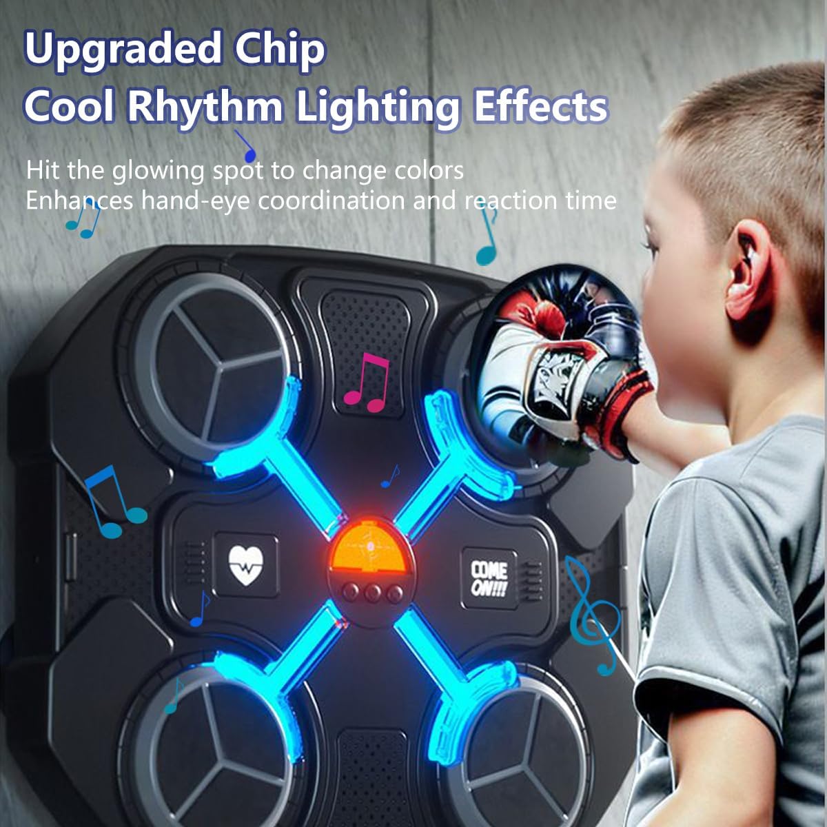 🔥Hot Sale 50% OFF🔥Smart Music Boxing Trainer for Home Gym | Interactive Wall-Mounted Punching Machine