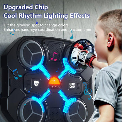 🔥Hot Sale 50% OFF🔥Smart Music Boxing Trainer for Home Gym | Interactive Wall-Mounted Punching Machine
