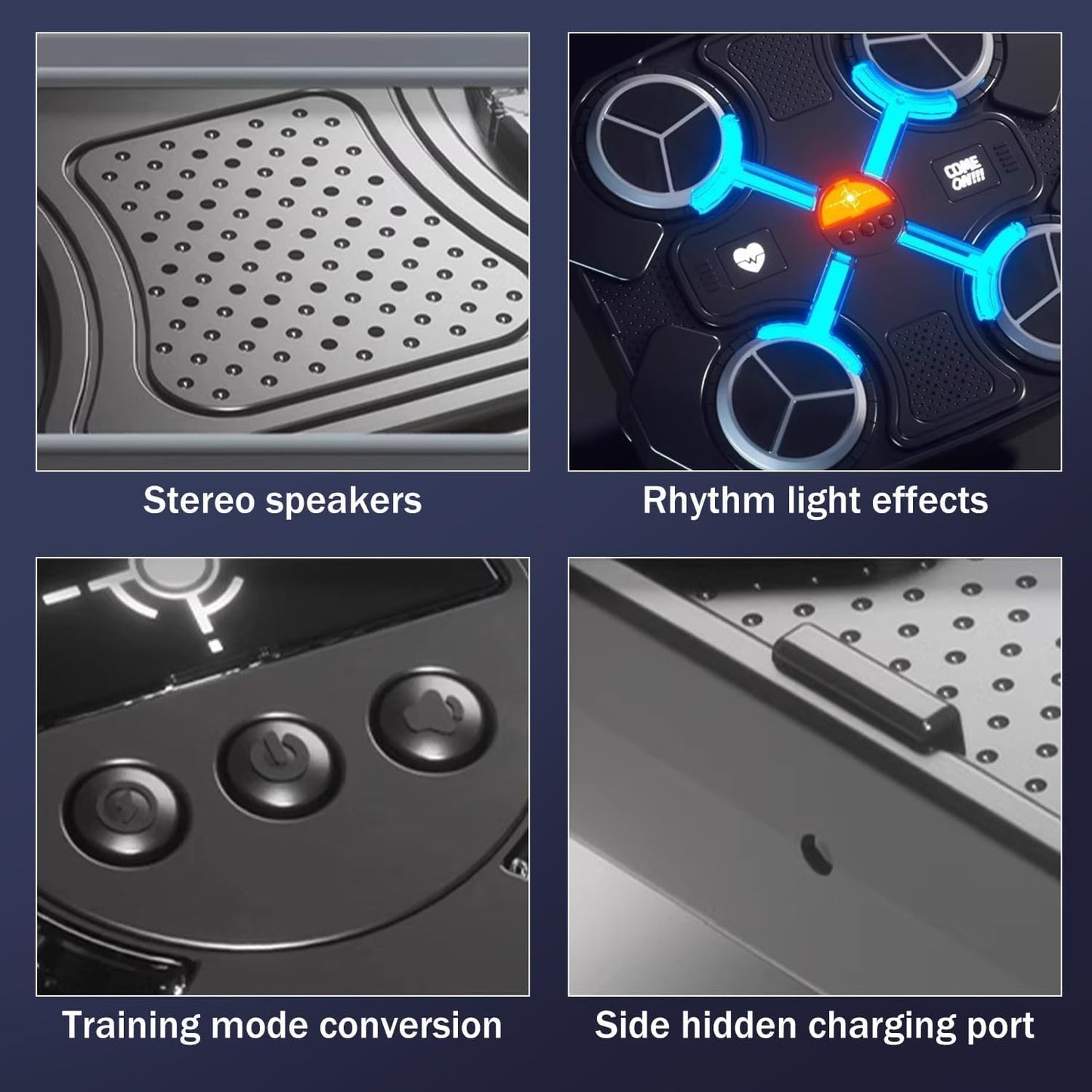 🔥Hot Sale 50% OFF🔥Smart Music Boxing Trainer for Home Gym | Interactive Wall-Mounted Punching Machine