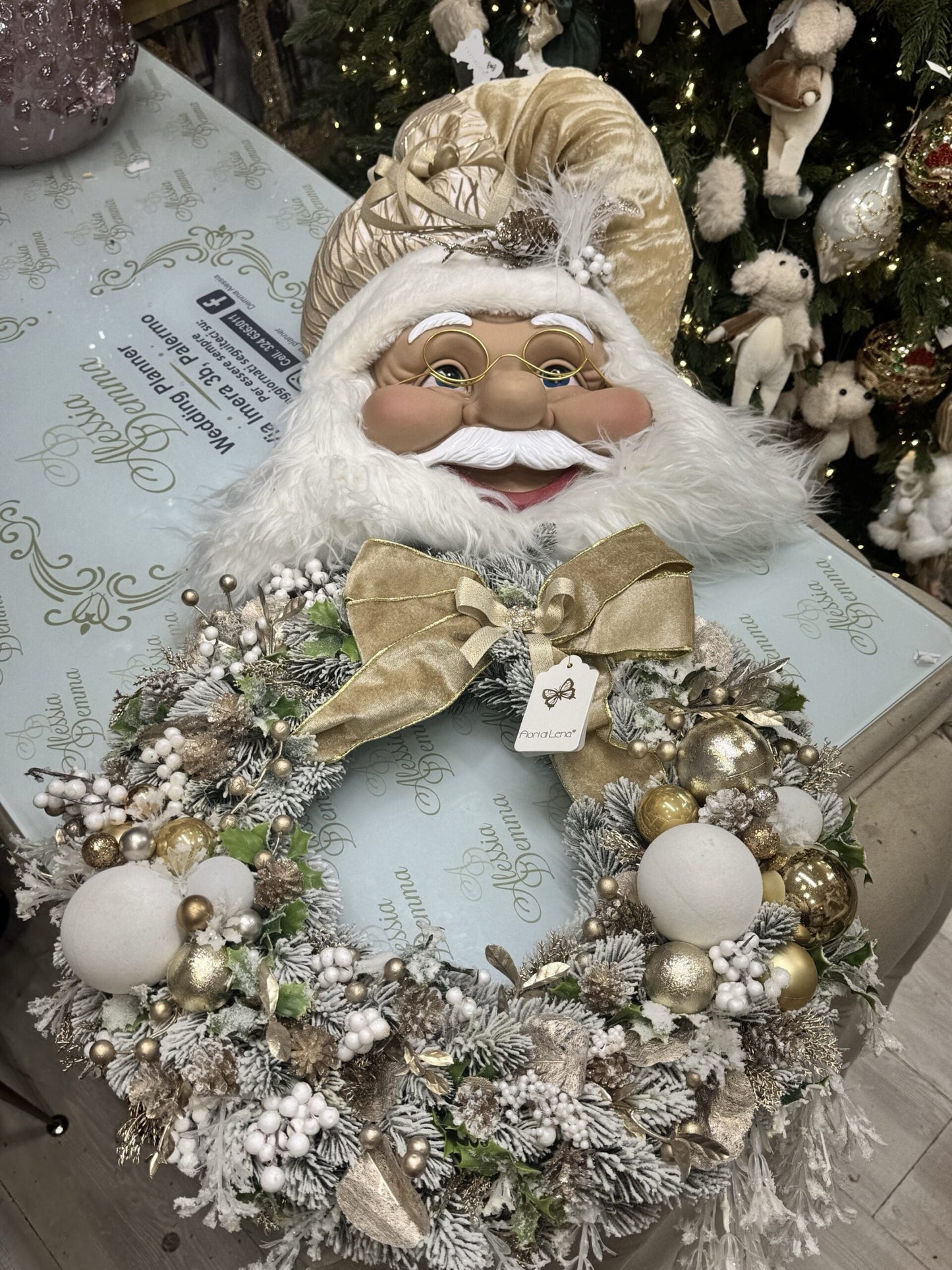 Santa Face Wreath