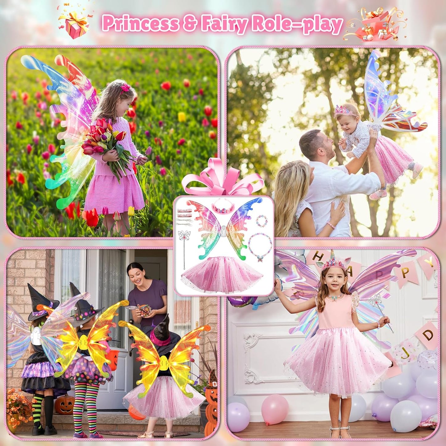 🔥Hot Sale 50% OFF🔥Light Up Fairy Wings for Girls