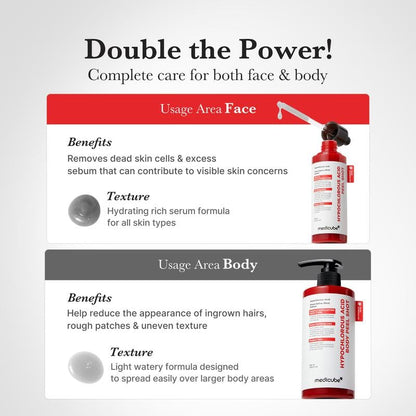 🔥Hot Sale 50% OFF🔥-Medicube Hypochlorous Acid Rice Peel Shot Duo & Free shipping✈️