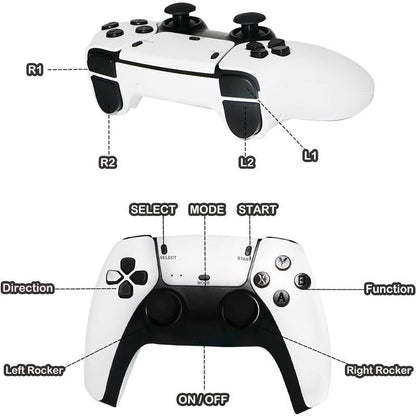 🔥Hot Sale 50% OFF🔥-🎮 Mass Games Retro Game Console 20,000+ Games | 19 Emulators | 4K Output | 2 Wireless Controllers | 64GB SD Card