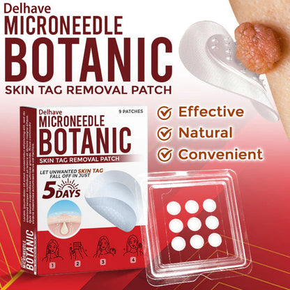 🔥Limited Time Discount🔥DELHAVE® MicroNeedle Botanic Skin Tag Removal Patch 🇺🇸 Made in the USA