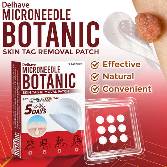 🔥Limited Time Discount🔥DELHAVE® MicroNeedle Botanic Skin Tag Removal Patch 🇺🇸 Made in the USA