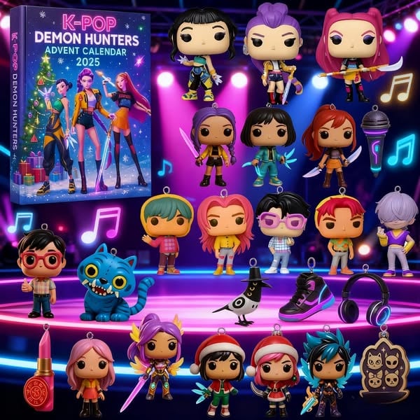 🔥Last Day 50% OFF -🎄Kpop Demon Hunters Advent Calendar 2025