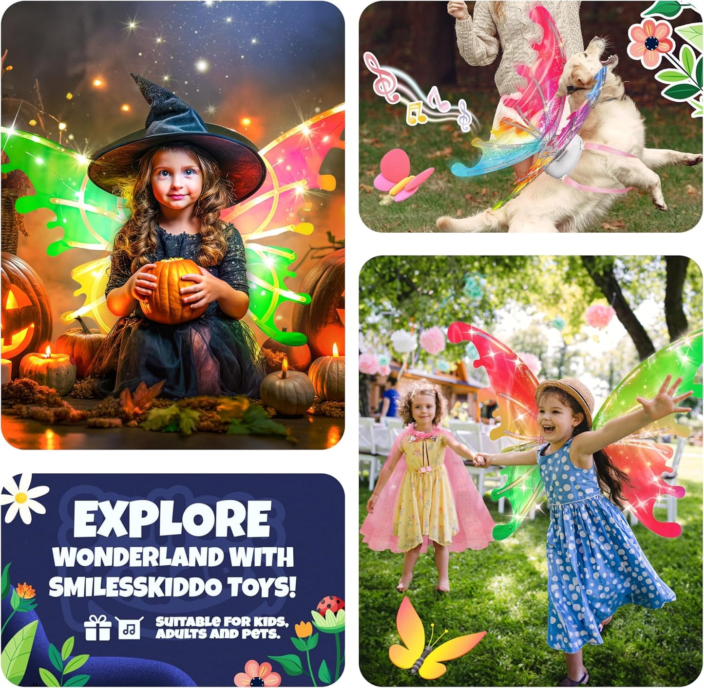 🔥Hot Sale 50% OFF🔥Light Up Fairy Wings for Girls