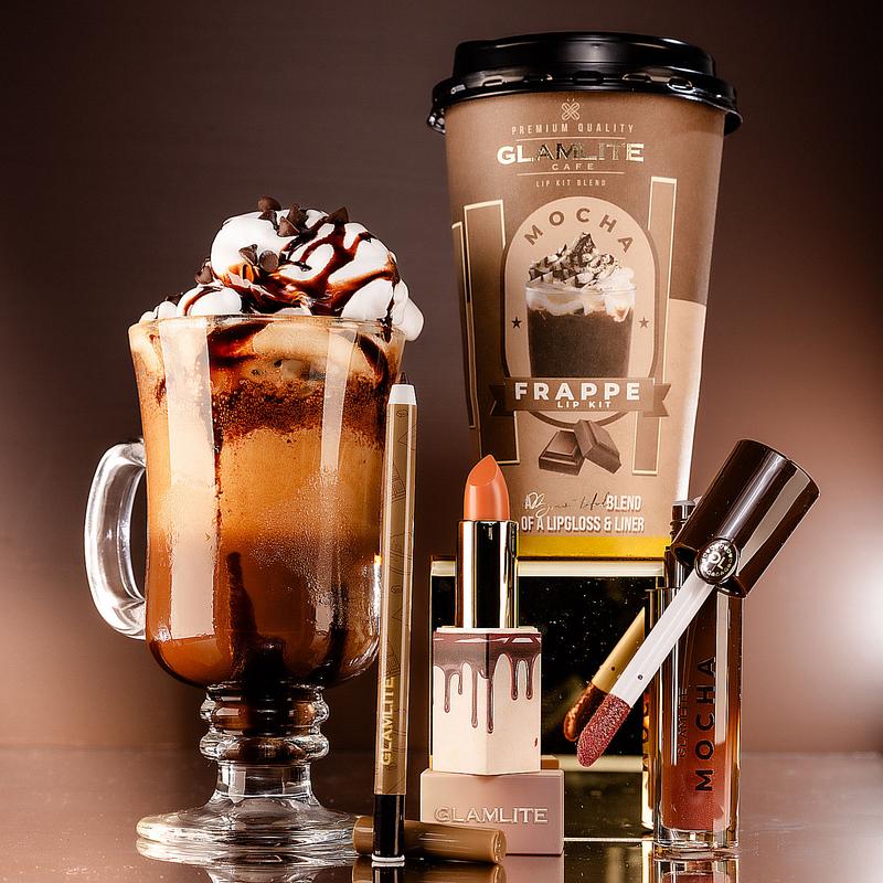 🔥Hot Sale 🔥Glamlite Cafe: Coffee Lip Kits, Horchata Lip Gloss