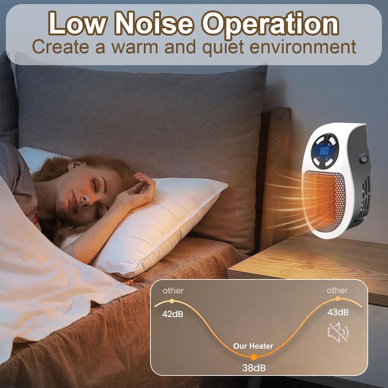 🔥Hot Sale🔥Plug-in Wall Outlet Space Heater: Cozy Warmth, Where You Need It Most!