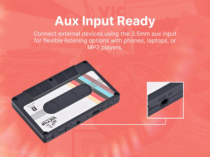 🔥Hot Sale 50% OFF🔥Victor Cassette Tape Bluetooth Speaker