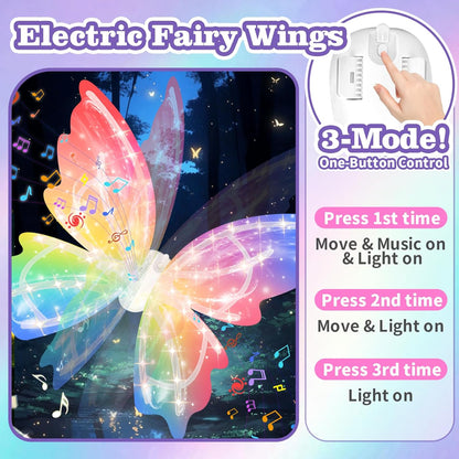 🔥Hot Sale 50% OFF🔥Light Up Fairy Wings for Girls