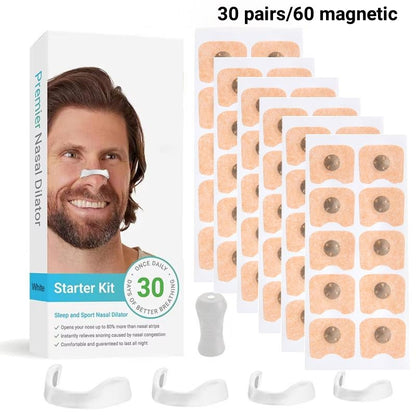🔥Hot Sale🔥Anti Snoring Magnetic Nose Strips