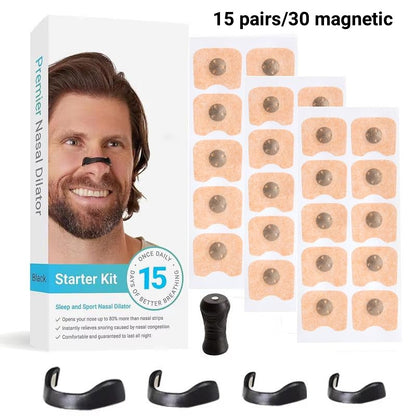 🔥Hot Sale🔥Anti Snoring Magnetic Nose Strips
