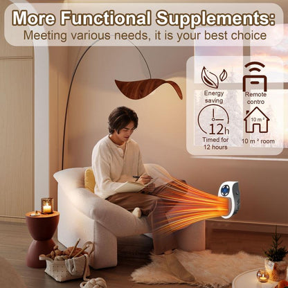 🔥Hot Sale🔥Plug-in Wall Outlet Space Heater: Cozy Warmth, Where You Need It Most!