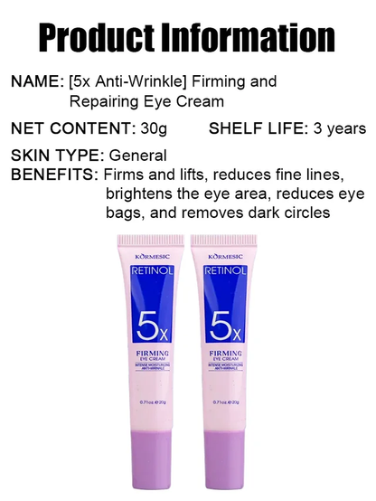 🔥Limited Time Discount 🔥[5 times anti-wrinkle] Firming Repair Eye Cream