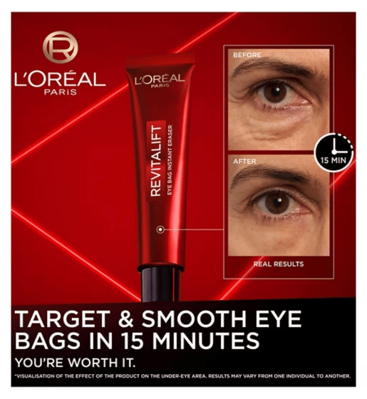 🔥Limited Time Discount 🔥 NEW Revitalift Laser Eye Bag Eraser – Instant Gel-to-Tape Formula for Puffy Eyes & Wrinkles (Up to 8H)