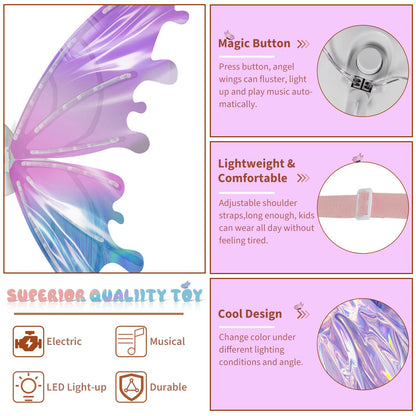 🔥Hot Sale 50% OFF🔥Light Up Fairy Wings for Girls