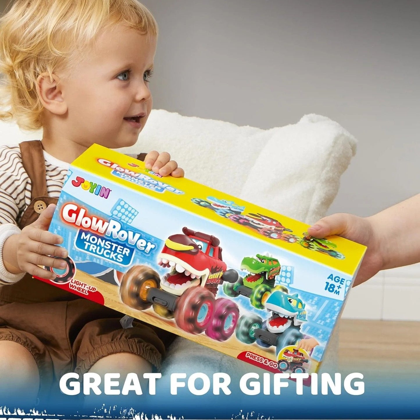 🔥Hot Sale 50% OFF🔥JOYIN Toys for Kids 3 Pack Monster Truck Toy