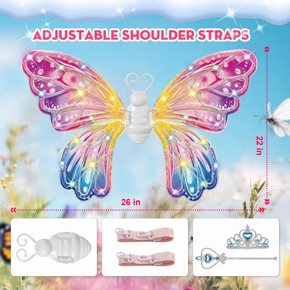 🔥Hot Sale 50% OFF🔥Light Up Fairy Wings for Girls