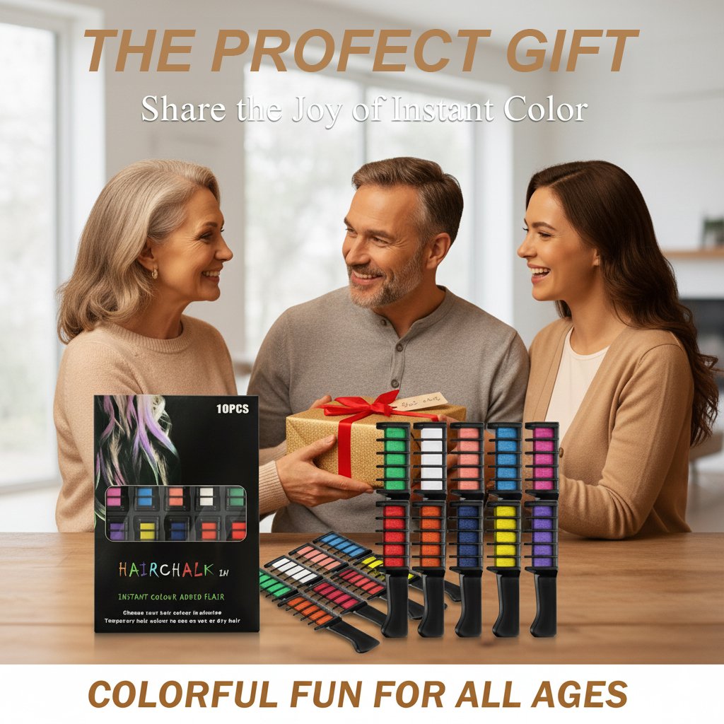 🔥Hot Sale 50% OFF🔥-Festive Fun Hair Chalk Combs✨