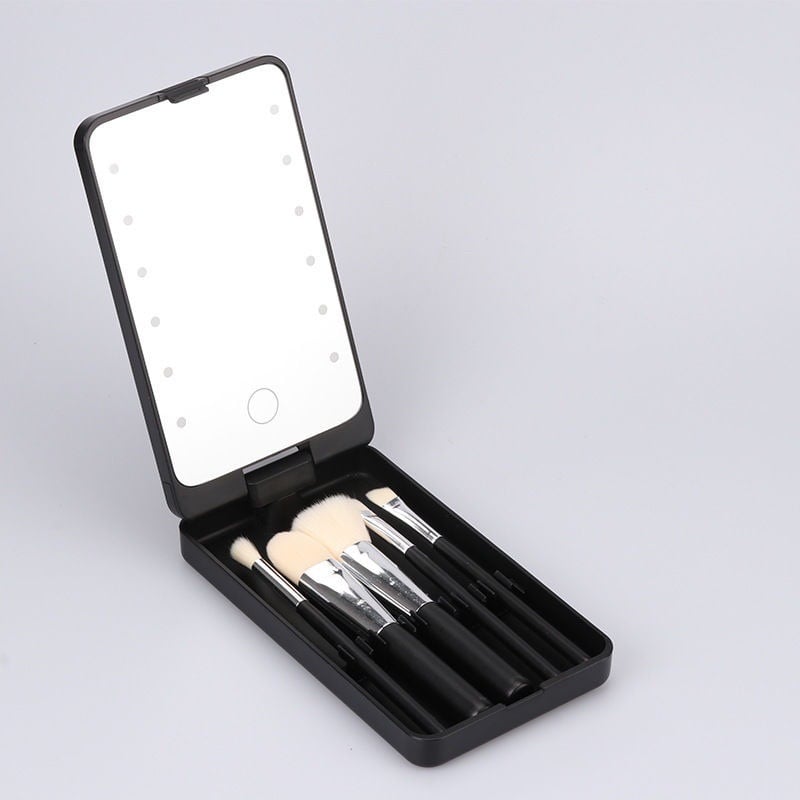 🔥Hot Sale 🔥Travel Makeup Brush Set with LED light💖