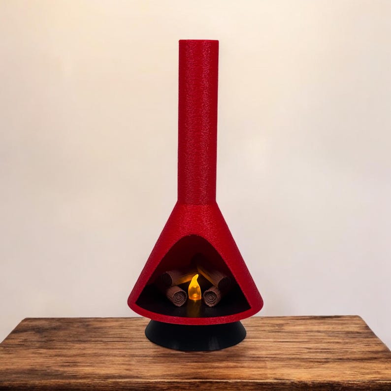 🔥Hot Sale 🔥 Miniature Mid-Century Modern-style LED Fireplace