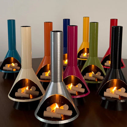 🔥Hot Sale 🔥 Miniature Mid-Century Modern-style LED Fireplace