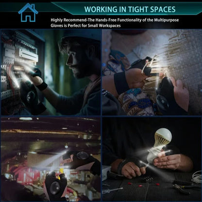 🔥Hot Sale 50% OFF🔥Hands-Free LED Half Finger Gloves