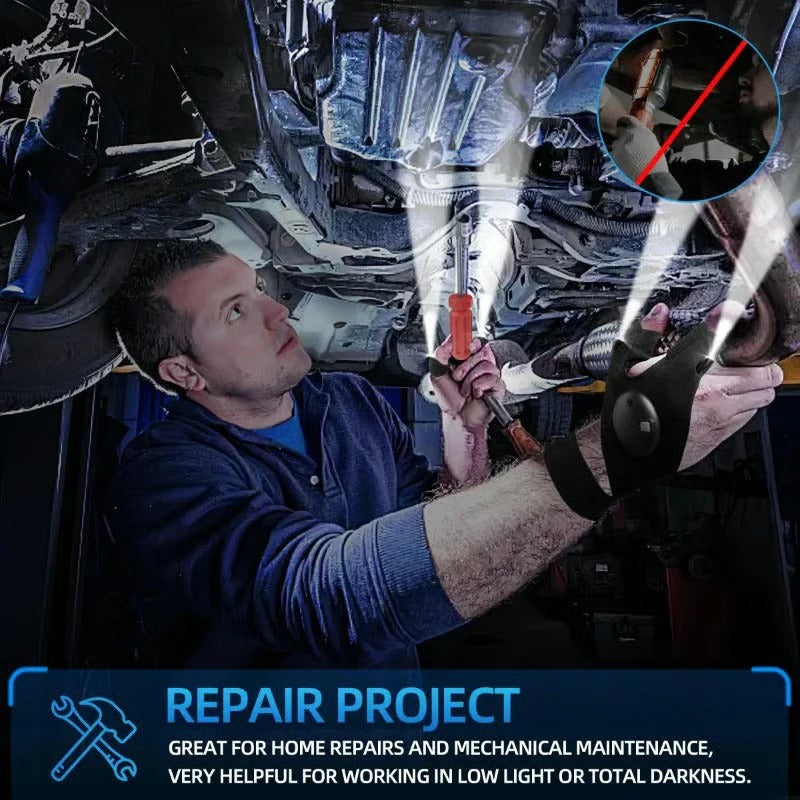 🔥Hot Sale 50% OFF🔥Hands-Free LED Half Finger Gloves