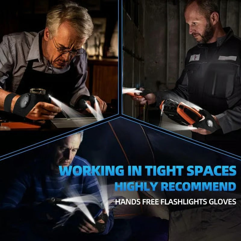 🔥Hot Sale 50% OFF🔥Hands-Free LED Half Finger Gloves