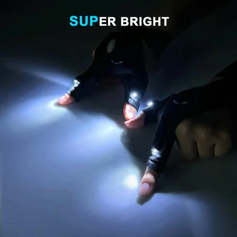 🔥Hot Sale 50% OFF🔥Hands-Free LED Half Finger Gloves
