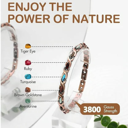 🔥Hot Sale 50% OFF🔥Magnetic Copper Bracelet – Pure Solid Copper with 3800 Gauss Powerful Magnets
