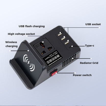 200W Power Inverters for Vehicles 12V/14V to 110V Car Inverter Converter