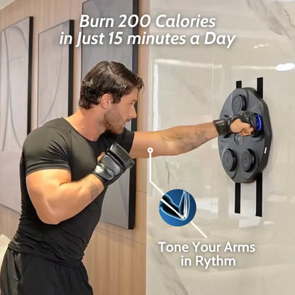 🔥Hot Sale 50% OFF🔥Smart Music Boxing Trainer for Home Gym | Interactive Wall-Mounted Punching Machine